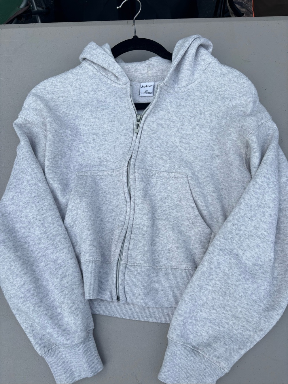 T.J.Maxx Light Gray Zip-Up Hoodie